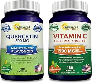 Quercetin 500 mg & Vitamin C Liposomal Kompleksi 1500 mg - Immune Support