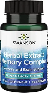 Swanson Herbal Extract Memory Kompleksi 60 Capsules