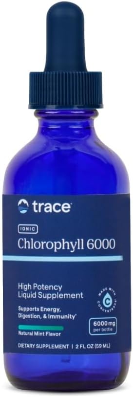 Trace Minerals Liquid Ionic Chlorophylll Φυσικό άρωμα μέντας – Υποστηρίζει την υγεία των κυττάρων, την πέψη, την ενέργεια και την ανοσοποιητική λειτουργία – Vegan, Gluten-free, Non-GMO – 2 fl oz (120 εξυπηρετούν)