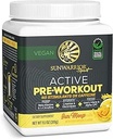 Pre Workout Toz Energy Drink Non-Stim & Caffeine Free | Vegan Plant-Based Supplement | Pump Hydrate Focus Endurance & Strength Builder | Yuzu Mango Flavored 30 Active Preworkoutoutout