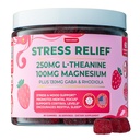 Kadınlar ve Çocuklar için Stresli Yardım Tamamı | L Theanine GABA Supplements with Rhodiola Rosea for Stres | Magnezyum Citrate Gummies for Kids | Cortisol Supplements for Women | Kava Alternatifleri