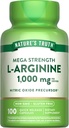 Nature's Truth L-Arginine 1000 mg | 100 Capsules | Mega Strength | Non-GMO & Gluten Free Supplement