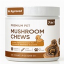 Turkey Tail Mushroom for Dogs - Mushroom Chews for Dog - Reishi, Lion’s Mane, Chaga - Immunity, Gut, Skin, Joint Support - All Breeds & Sizes - 120 Chews