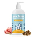 Organic Turkey Tail Mushroom Supplment- Immune Support & Gut Health for Dogs- Functional Mushrooms with Bone Broth Food Topper- Made in USA