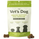 The Vet's Dog Immune Support DNA Defense Chews, Dog Allergy and Immune Chews + Hip and Joint Supplement for Dogs, Organic Turkey Tail Mushroom, Turmeric, Barley Grass, Chicken Liver Flavor (30 Count)