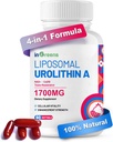 Urolithin A Supplement 1700 mg with NAD+, CoQ10, Trans-Resveratrol Supplement for Men Women, 60 Softgels for Daily Health and Antioxy Support, Muscle Energy, Sağlıklı Ağlama, Yüksek Biyo kullanılabilir
