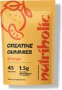 Erkekler ve Kadınlar için Kreval, Vegan, Gluten-Free, Non-GMO, Gluten-Free, Non-GMO, 1.5g of Tinatine per Gummy - 45ct (45 Count, Orange)