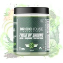 BRICKHOUSE NUTRITION Field of Greens Super Greens Powder | Doctor-Formulated Superfood Powder, Fruits & Veggies Supplement - Charged (Single Pack)
