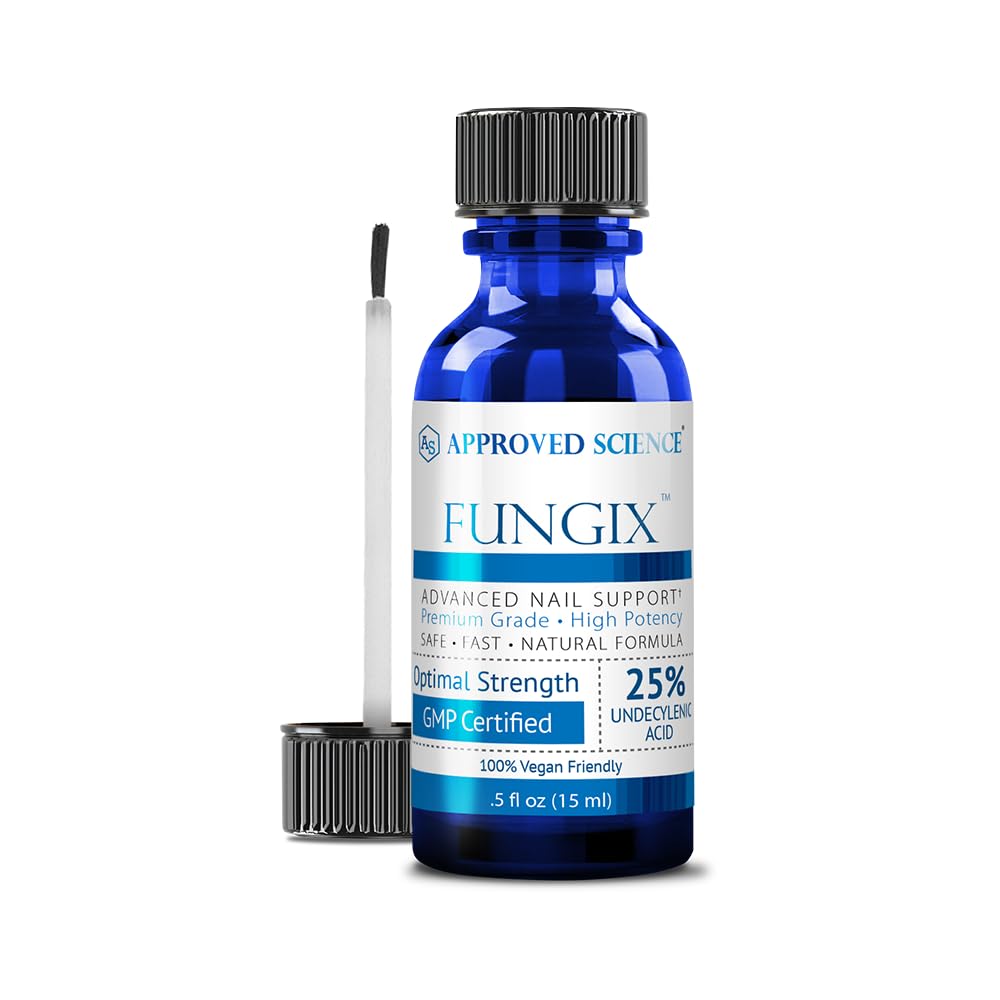 25 Undecylenic Acid ile Fungix, Antifungal Nail Çay Ağacı Petrol ile Çözümü, Tüm Doğal En İyi Fungus Toenail Tedavisi Onaylanmış Bilim Tarafından Paket - 1