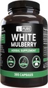 Pure Original Materialss White Mulberry (365 Capsules) No Magnezyum Or Rice Fillers, Always Pure, Lab TY
