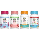 MaryRuth Organics Multivitamin, Probiyotik, Magnezyum Calm ve Çocuklar için C Gummies | Temiz Etiket Projesi Doğrulanmış® | Immune Support & General Health | Vegan, Non-GMO, Gluten Free