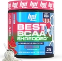 BPI Sports Best BCAA Kedded - Caffeine Free Thermogenic Recovery Drink, Lean Muscle Building BCAA Toz For Women and Men, Preworkout BCAAs replicas Drink- Watermelon ICE - 25 Hizmetler