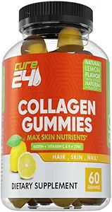 Çinko, C ve Biotin ile Collagen Gummies, Collagen, Supplement Saçları, Nail, Skin, Bone ve Ortak Sağlık Desteği, ABD'de 60 Gummies
