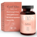 Saffron Supplements – Kadınlar için Saffron Extract Pills – Destek Mood, Energy Boost, PMS, mental Clarity & Metabolism - Non-GMO, Gluten Free, 60 Vegan Capsules