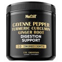 Cayenne Pepper Capsules with Turmeric Curcumin Root, Ginger Root, Berberine HCl & More - Support Immune System, Digestion, Ortak Sağlık ve Kalp Sağlığı - 150 Capsules