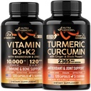 NUTRAHARMONY Vitamin D3 K2 & Turmeric Curcumin Capsules
