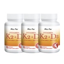 Vitamin D3 K2,5000 Iu D3 and 100 Mcg K2 (Mk-7),with Sunflower Oil Softgels,Easy to Absorb and Swallow D & K Complex,Supports Immune Support (3 Bottle，270 Softgels)
