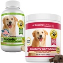 Probiotics for Dogs and Cranberry Bundle - UTI Prevention, Immune Support, Digestive Health, Incontinence, Gas and Diarrhea Elimination