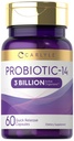 Carlyle Probiyotik for Women & Men | 3 Milyar CFU | 60 Capsules | 14 Strains | Non-GMO & Gluten Free