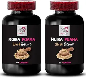 Ισορροπία σώματος - MUIRA PUAMA BARK EXTRACT - Vital Energy, Energy Boost, Daytime Focus, Power Surge, Lifestyle Support, Herbal Energy Activation, Balanced Boost 2 Φιάλες 120 Κάψουλες