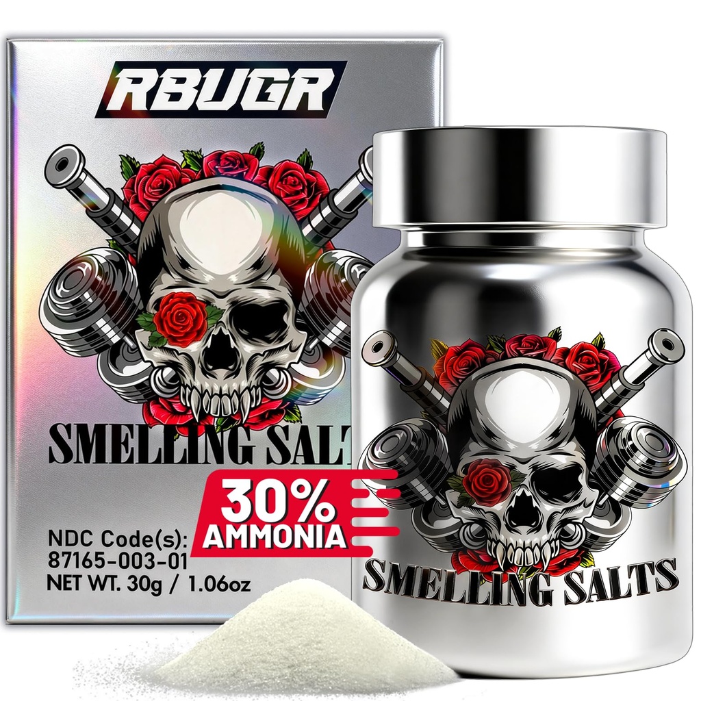 Smelling Salts for Athletes - 30% Ammonia | Hockey & Powerlifting & Weightlifting | Instant Wake Up, Focus Boost & Energy Activation | Snap-to-Activate Vial