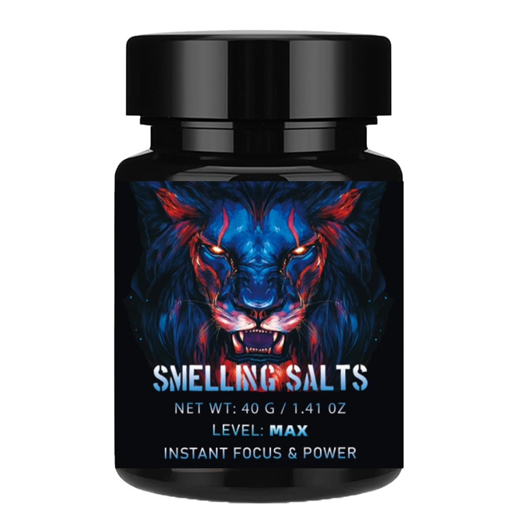 Powerful Salts for Athletes - for Powerlifting, Hockey, Football and More,Activate Before Smelling,Instant Energy, Focus and Motivation