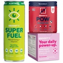 EBOOST Super Fuel Ginger Lime Healthy Energy Drink 12 Pack POW Patriot Pop Pre Workout Powder 20 Servings and Super Powder Pink Lemonade Electrolyte Drink Mix 20 Pack Bundle