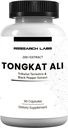 Araştırma Laboratuvarları Longjack Tongkat Ali Extract Capsules 200x Güçlü | 200.000 mg | Güçlü, Drive, Performans ve Kas Mass Mass