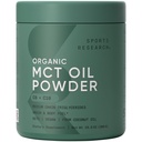 Spor Araştırma Organik MCT Oil Toz - Keto & Vegan MCTs C8, C10 in Coconuts - Fatty Acid Brain & Body Yakıt, Non-GMO & Gluten Free - Unflavored, Perfect in Coffee, Tea & protein Shakes - 10.6 ozz