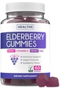 Vegan Sambucus Elder Gummies for Yetişkinler - Black Elderberry Vitamin C ve çinko Gummies for Daily and Season Wellness - Delicious and Nutritious Immune Support Gummy (1 Ay Supply)