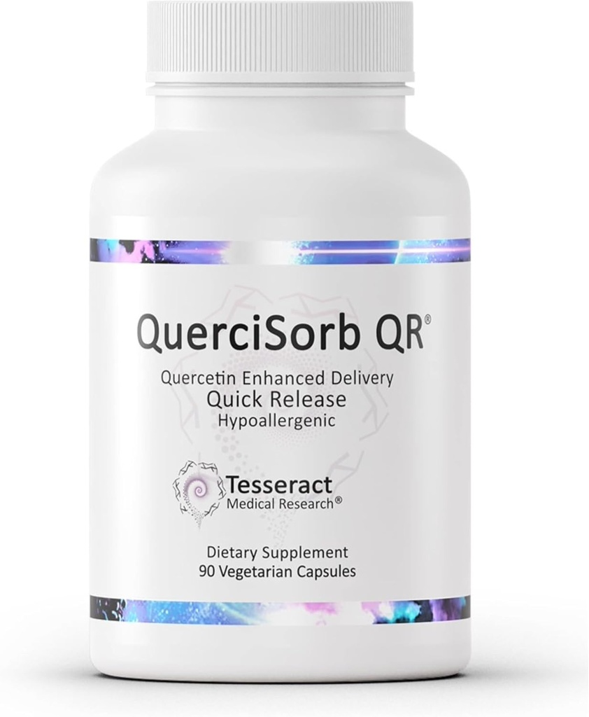 Tesseract Medical Research QuerciSorb QR Immune Support Supplement, Quick Release Quercetin, Supports Immune Function and Overall Health* Hypoallergenic, 400 mg, 90 Capsules