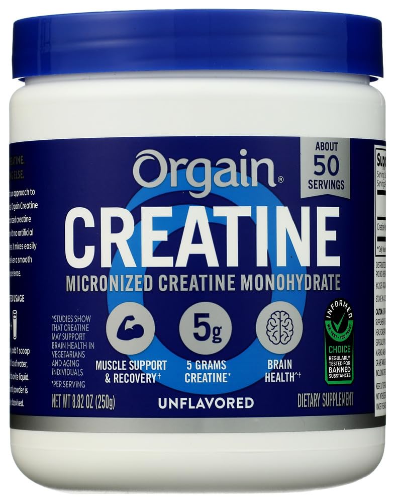 Orgain Creatine Monohydrate, 8.82 OZ