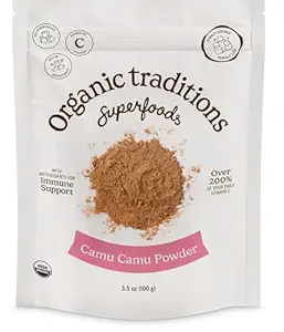 Organik Gelenekler Camu Camu Berry Toz Organik Superfood Smoothies ve More,100g /3.5oz Bag Bag Bag