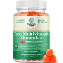 Teen Multivitamin Gummies 12-17 - Teen Boys & Girls Gummy Vitamins for Better Skin, Immune Strength, Mood & Energy Support - Teenage Girl & Boy Συμπληρώματα με Zn, Mg, Vitamin A, C, D & E - 60 Ct