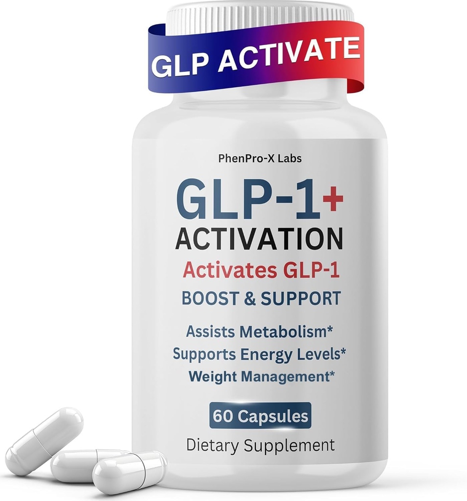 GLP-Activate, GLP-1 Supplements for Women and Men, Provides Overall Health Support, Take Before Meal- 60 Capsules (30 Rich Servings)