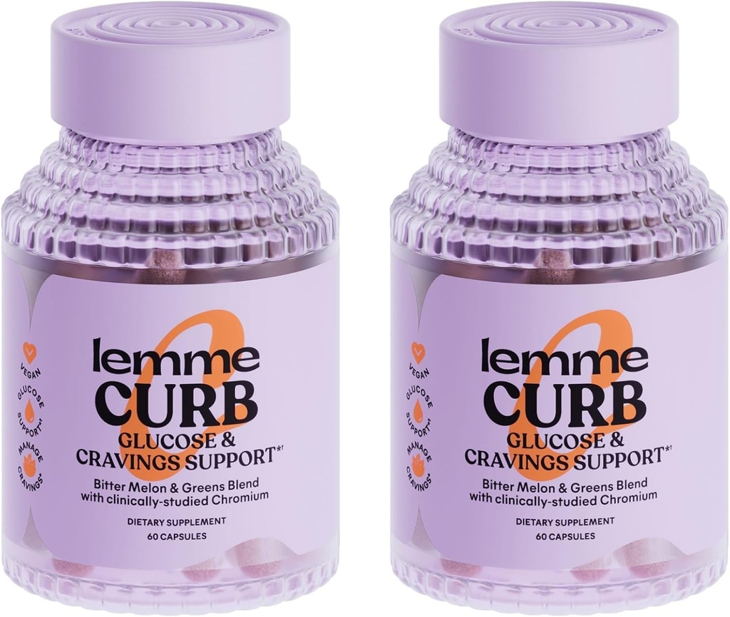 Lemme Curb - Cravings, improve Carb Metabolism, Kilo Yönetimi Desteği, Klinik olarak Studied Chromium Picolinate, Bitter Melon, Ceylon Cinnamon & Greens Superfood - 60 Kont (Pazarlama)