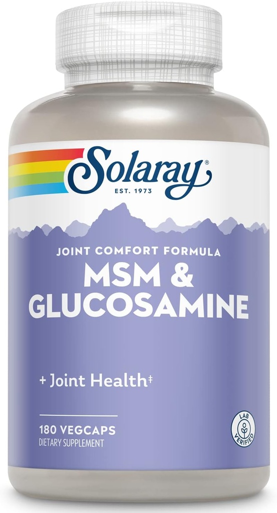 Solaray MSM ve Glucosamin Capsules, 180 Kont