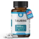 Taurine 1000mg Capsules – Taurine Supplement for Heart, Brain, Muscle & Liver Support – Non-GMO & Gluten Free – No Artificial Flavor 60 Capsules, Made in USA