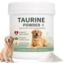 Taurine Powder for Dogs, Pure Taurine Supplement for Heart Health, Vision Support & Energy Metabolism, Promotes Immune System and Skin & Coat Health, Easy to Mix Daily Dog Supplement, 200g / 7.05 oz