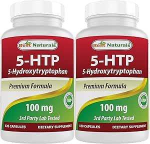 En İyi Doğallar 2 Packs 5-HTP (5-hidrxytryptophan) 100 mg 120 Capsules