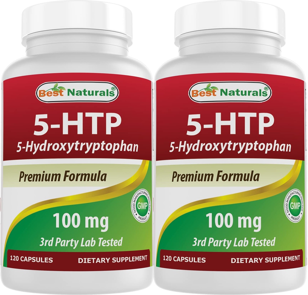 En İyi Doğallar 2 Packs 5-HTP (5-hidrxytryptophan) 100 mg 120 Capsules