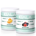 Kiala Beslenme Süper Yeşiller, Organik Yeşiller Toz, Spirulina & Chlorella Superfood Toz, Sugar & Gluten Free Vegan, Spectra Mix, Tropikal Slush, Karma Berry 2 Pack