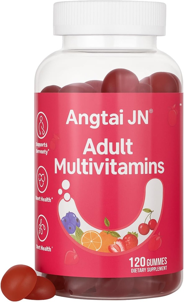 Multivitamin Gummies for Women & Men - 13 Βιταμίνες & Ορυκτά (A, C, D, E, Biotin, Folic Acid, Zinc), Vegan Friendly, Υποστήριξη Ανοσοποιητική Υγεία, Μικτή Γεύση Berry, 120 MultiVite Gummies, 60 Day Supply