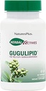 Natures Plus Herbal Actives Gugulipid - 750 mg,% 2.5 Guggulsterones - 60 Vegan Capsules - Ayurvedic Botanical Supplement - maksimum Potency - Vegetarian, Gluten-Free - 60 Hizmetler