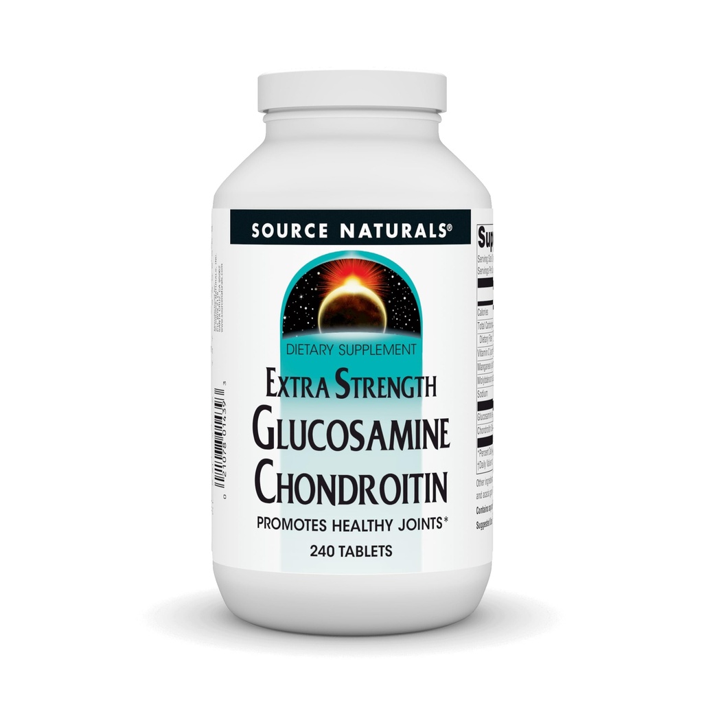 Source Naturals Extra Strength Glucosamine Chondroitin, Sağlıklı Anonimleri teşvik eder*, 240 Tablet