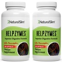 NaturalSlim Helpzymes, Enzymelain, Ox Bile, Pancreatin & Betaine HCL,100 Capsules, 2 Pack