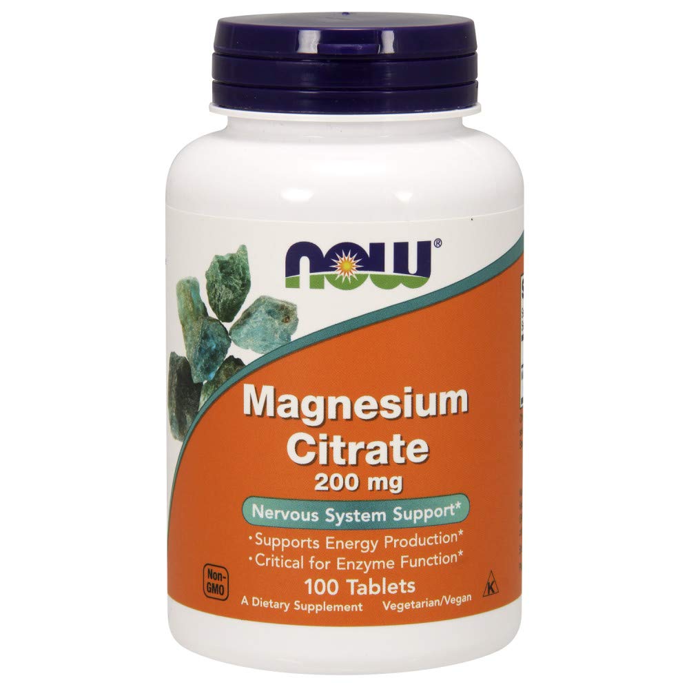 Şimdiye kadar Gıdalar Magnezyum Citrate 200 mg Tabs, 100 Kont (1.5 km)