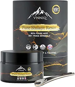 Βιολογικό Shilajit για άνδρες Συμπλήρωμα Ενέργειας: Pure Shilajit Resin Evoke Η πρωταρχική ζωτικότητα για Hubby σας - Lab Επαληθευμένο 80% Fulvic Acid και 85+ Trace Minerals 600mg