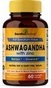 SANDHUHERBALS Sandhu Herbals Ashwagandha Supplement | 60 Organik 4 1 Capsules, 1 Ay Supply | çinko, Black Pepper ve Holy Basil Extract | Supports Immune Health | Non-GMO