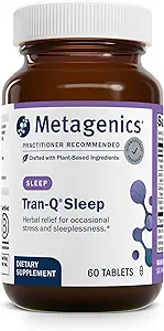 Metagenics Tran-Q Sleep - Stres Yönetimi ve Uyku Desteği için - California Poppy, İngilizce Lavender & Passion Flower Herb - Melatonin Free - 60 Tabletler